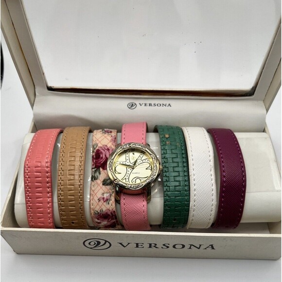 Versona Womens Wrist Watch and 7 each Interchangeable Bands-Working Watch - Picture 8 of 8